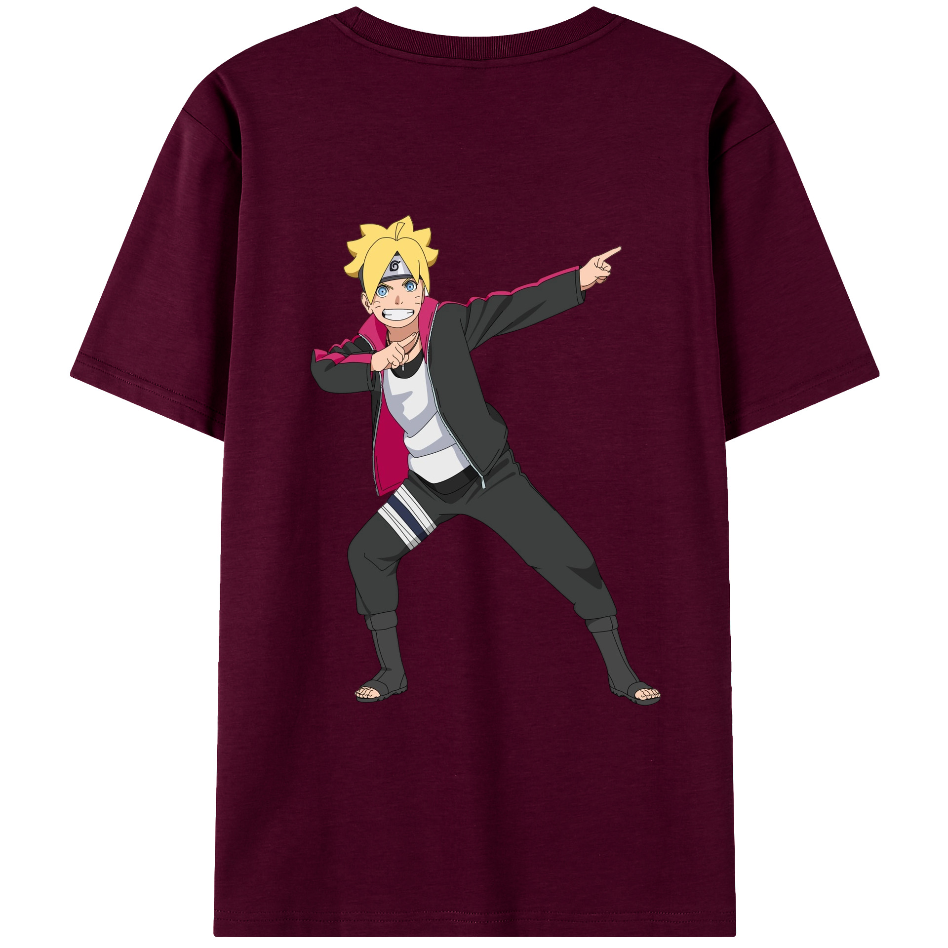 （画像用） NARUTO -ナルト- うずまき ボルト Uzumaki Boruto レディース半袖Tシャツ(バックプリント)